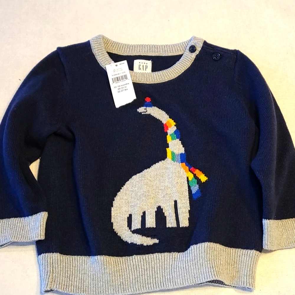 Adorable boys GAP dinosaur sweater